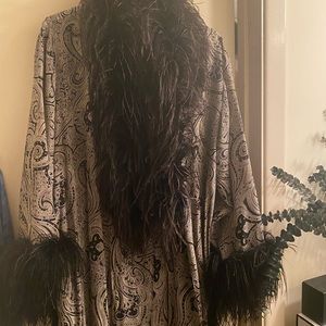 Victoria Secret Ostrich Feather Robe and Gown Size M
